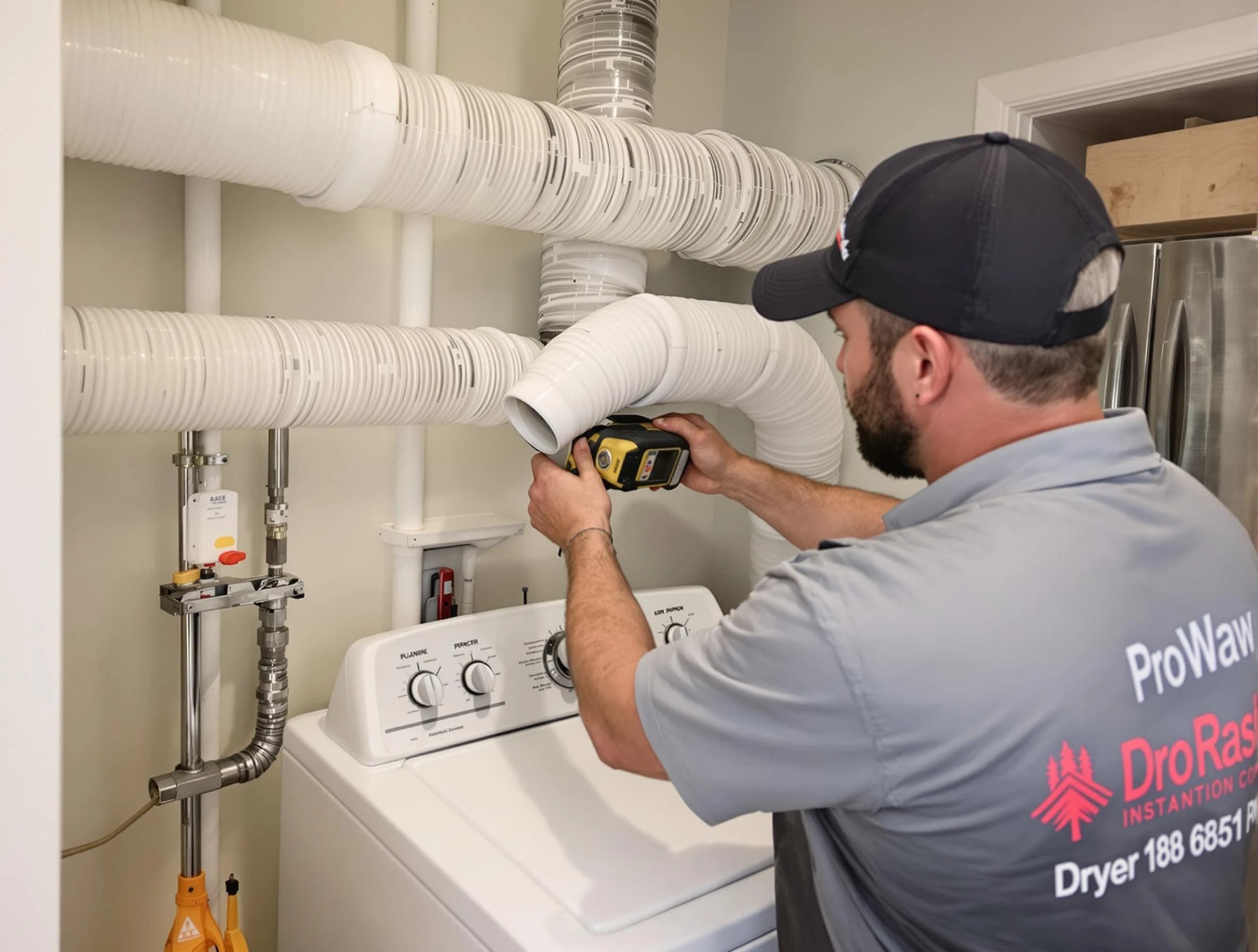 Professional dryer vent hose installation by Grayson Dryer Vent Cleaning in Grayson