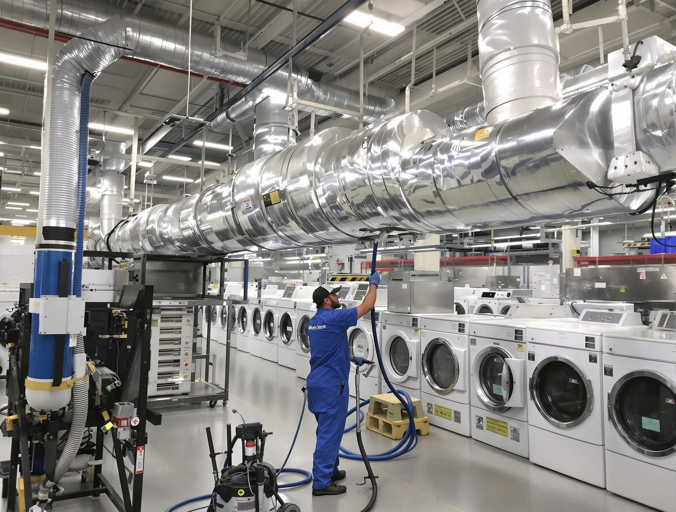 Grayson Dryer Vent Cleaning team performing heavy-duty industrial dryer vent cleaning in Grayson